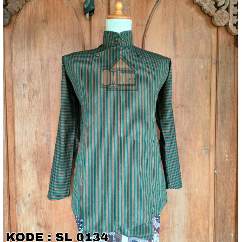 Surjan Lurik Tenun Alusan Kode SL 0134||Baju Jawa || Baju Lurik || Baju Tradisional | Java Ombus||