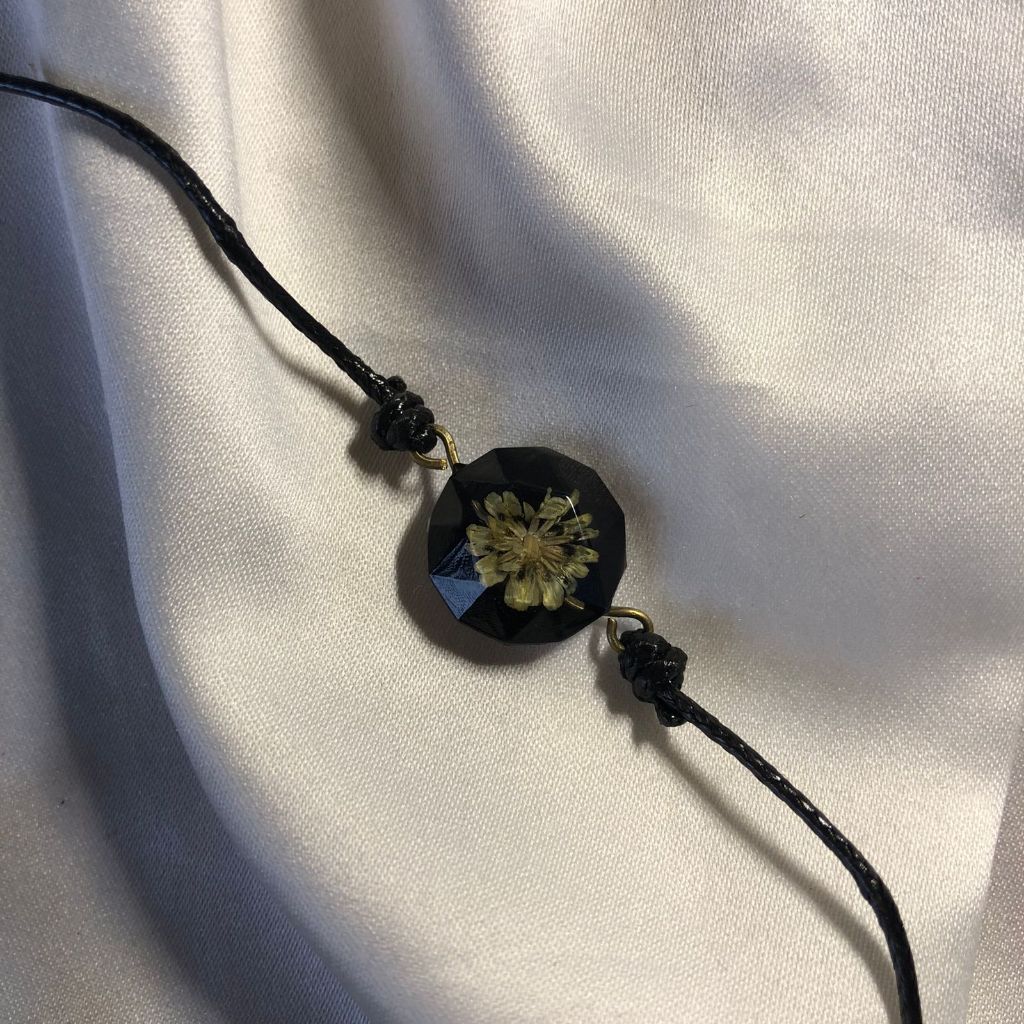 PREMIUM GELANG EDELWEISS RESIN HITAM BY ANJAY.EDELWEISS