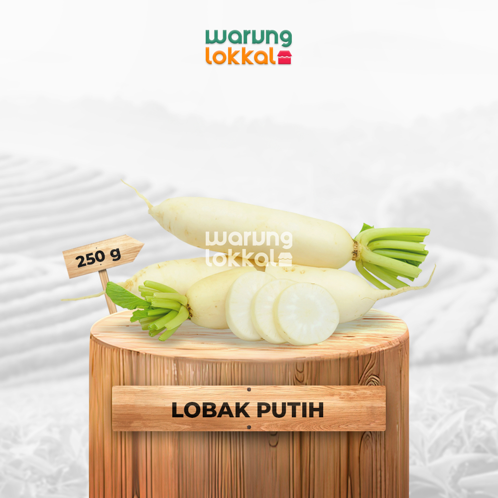 

Lobak Putih 250g - Warung Lokkal