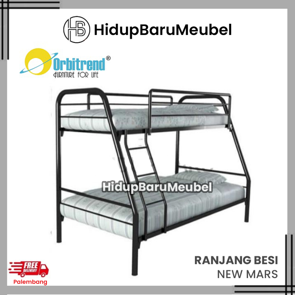 Ranjang Besi NEW MARS BY ORBITREND Jakarta / BUNK BED / Tempat tidur anak Tingkat besi iron / divan 