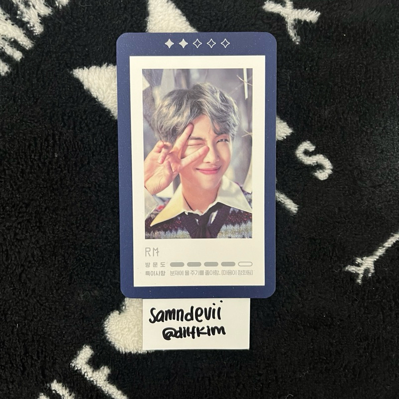 BTS MUSTER 5th MAGIC SHOP GUESTBOOK CARD RM NAMJOON NAMU