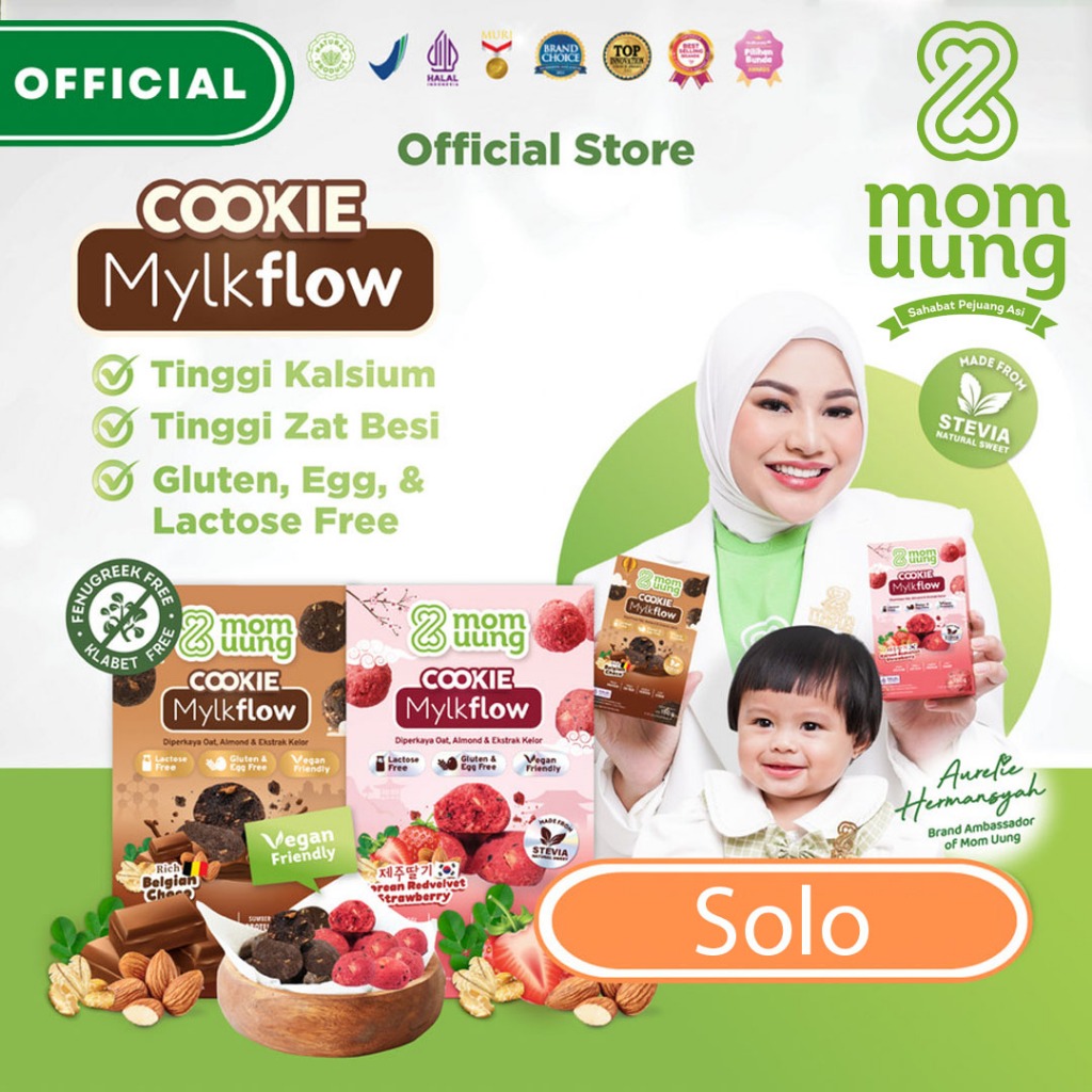 

Cookie Mylkflow Mom Uung Kue Kering Pelancar Asi Booster Ibu Menyusui