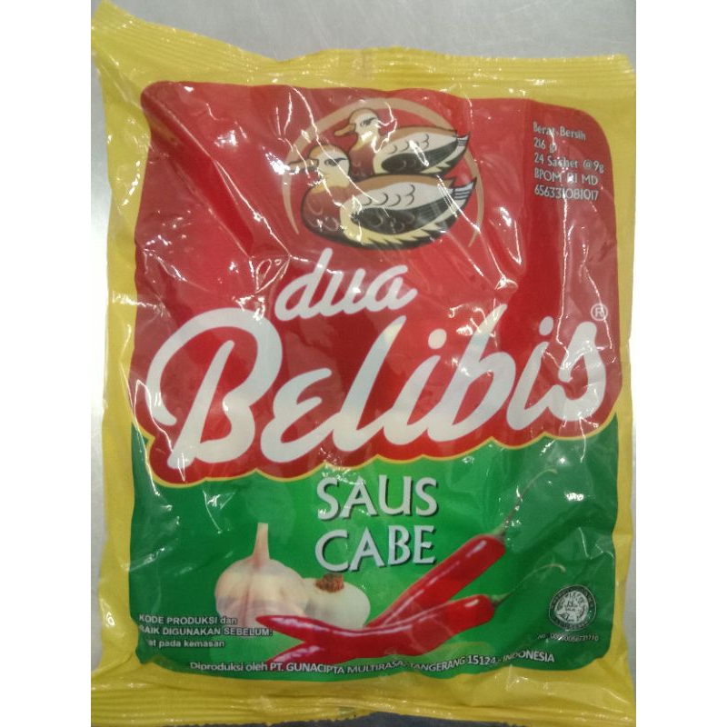 

Saos Cabe Sachet Belibis isi 24pcs