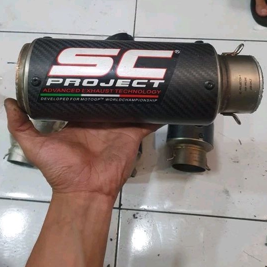 2nd selincer knalpot karbon SC_PROJECT original Taiwan inlet 61