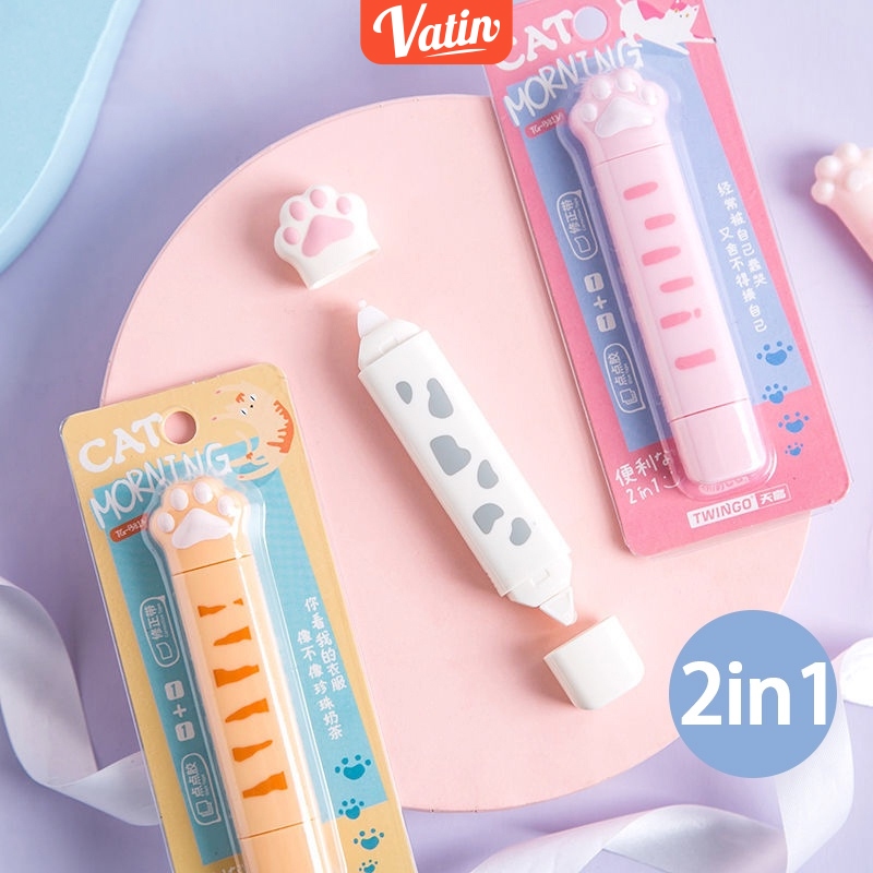 

CORRECTION TAPE & Ukuran Roller & DOUBLE TAPE/2in1Adhesive Roller Tape/TIP EX KERTAS-Vatin_Shop