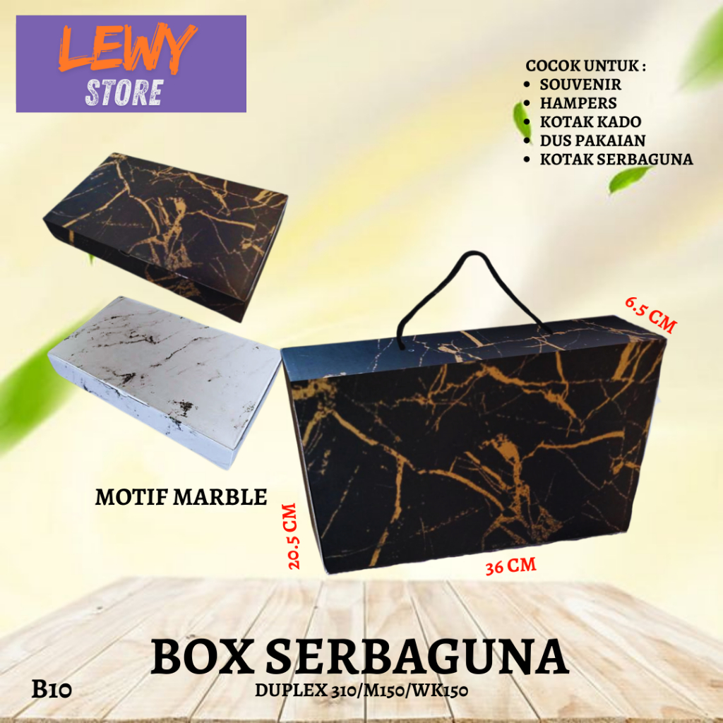 

Kotak Kue / Dus Packaging / Box Kado / Hampers / Packing Baju / Hijab / Uk.36x20.5x6.5 / B10