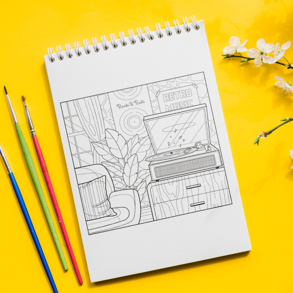 

RB Coloring Book Cozy Interior Edition - Aesthetic Interior - Buku Mewarnai Dewasa
