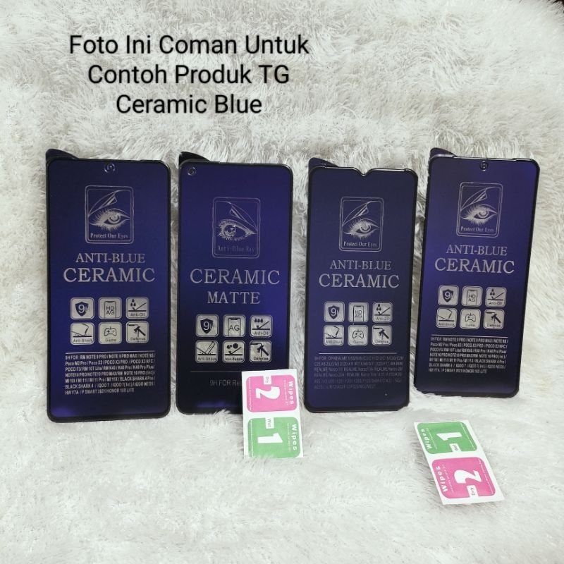 TG Tempered Glass Ceramic Blue Realme 3 Realme 3 Pro Realme 5 Pro Anti Gores Matte Anti Blue
