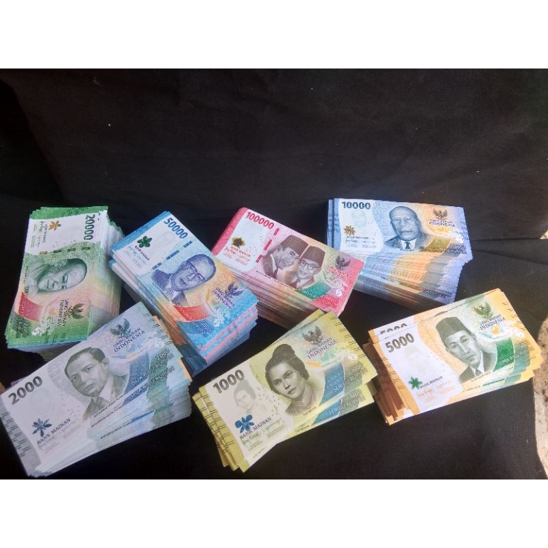 ⭐️READY UANG MAINAN EDUKASI ANAK UANG MAHAR / UANG PALSU RP 20.000 / UANG BUCKET