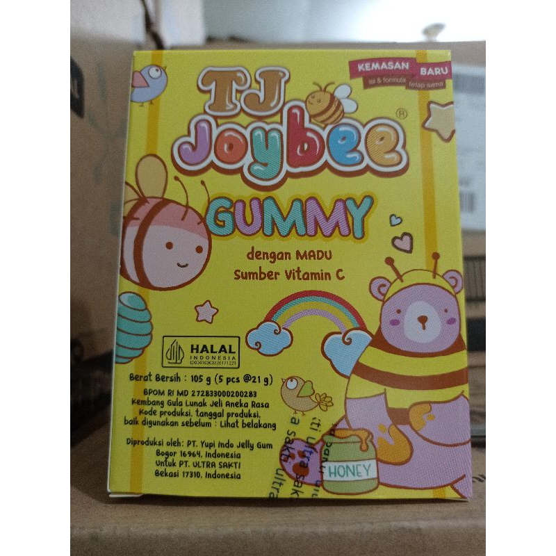 

TJ Joybee GUMMY Box isi 5 Sachet/Box Kemasan Baru