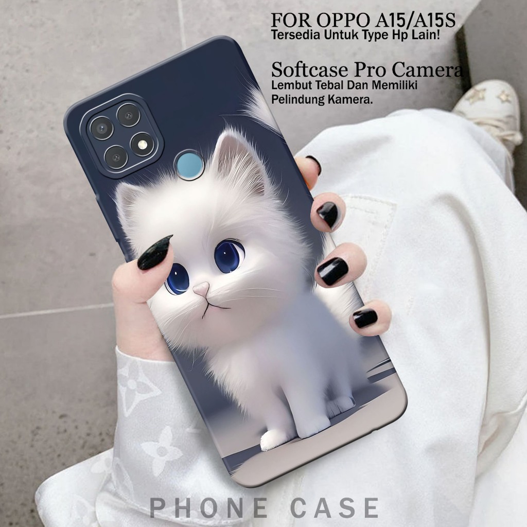 Case Oppo A15 / A15s - Casing Hp Oppo A15 / A15s - ( kucing ) - Case Hp - Casing Hp - Softcase Oppo 