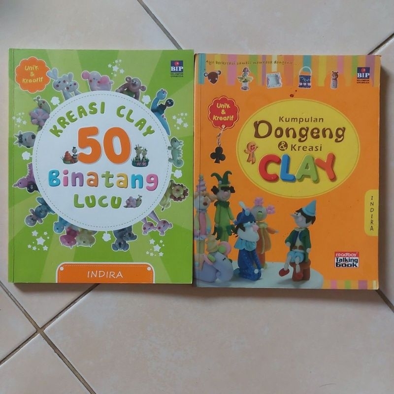 Buku Kreasi Clay 50 Binatang Lucu GRATIS 1 buku Kumpulan Dongeng