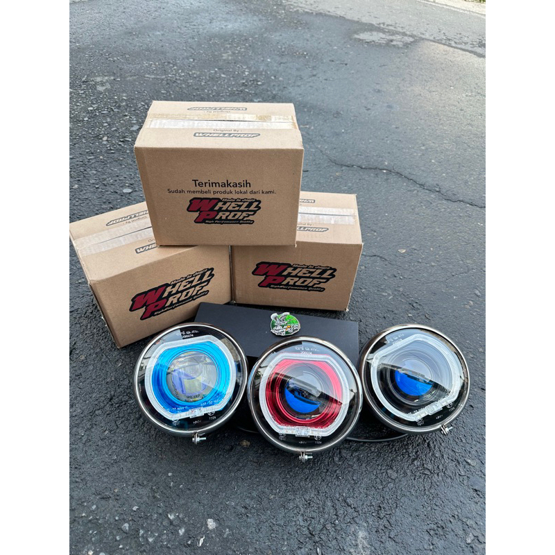 lampu led biled aes turbo gen 2 3inci sudah pnp batok cb125 dengan breket dalam tinggal pakai lampu 