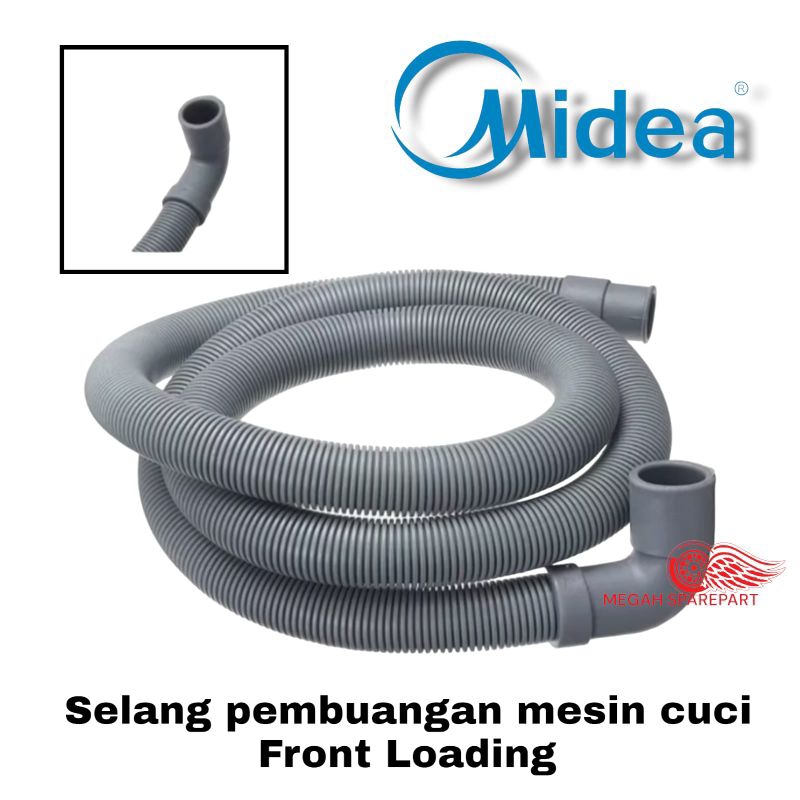 MIDEA Front Loading| selang pembuangan mesin cuci MIDEA front loading