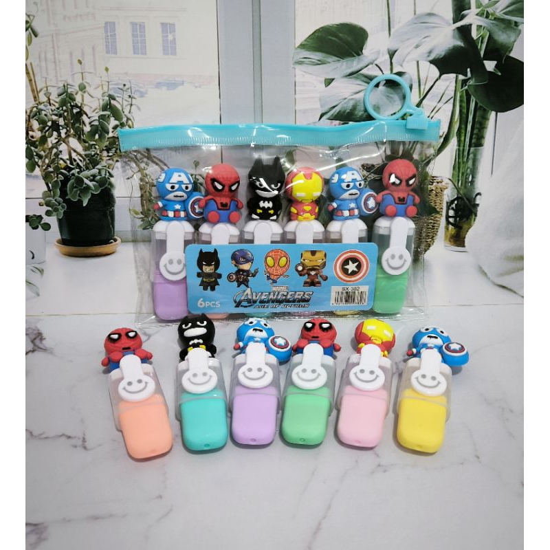 

Ay00! STABILO 1 SET ISI 6PCS MOTIF KARTUN HIGHLIGHTER 1 SET ISI 6PCS KARAKTER LUCU IMUT VIRAL1 Set