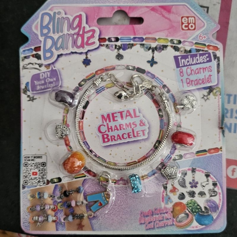 Gelang Sanrio x Alfamart Pandora Emco Bling Bandz Kuromi My Melody Cinnamoroll Hello Kitty Metal Cha