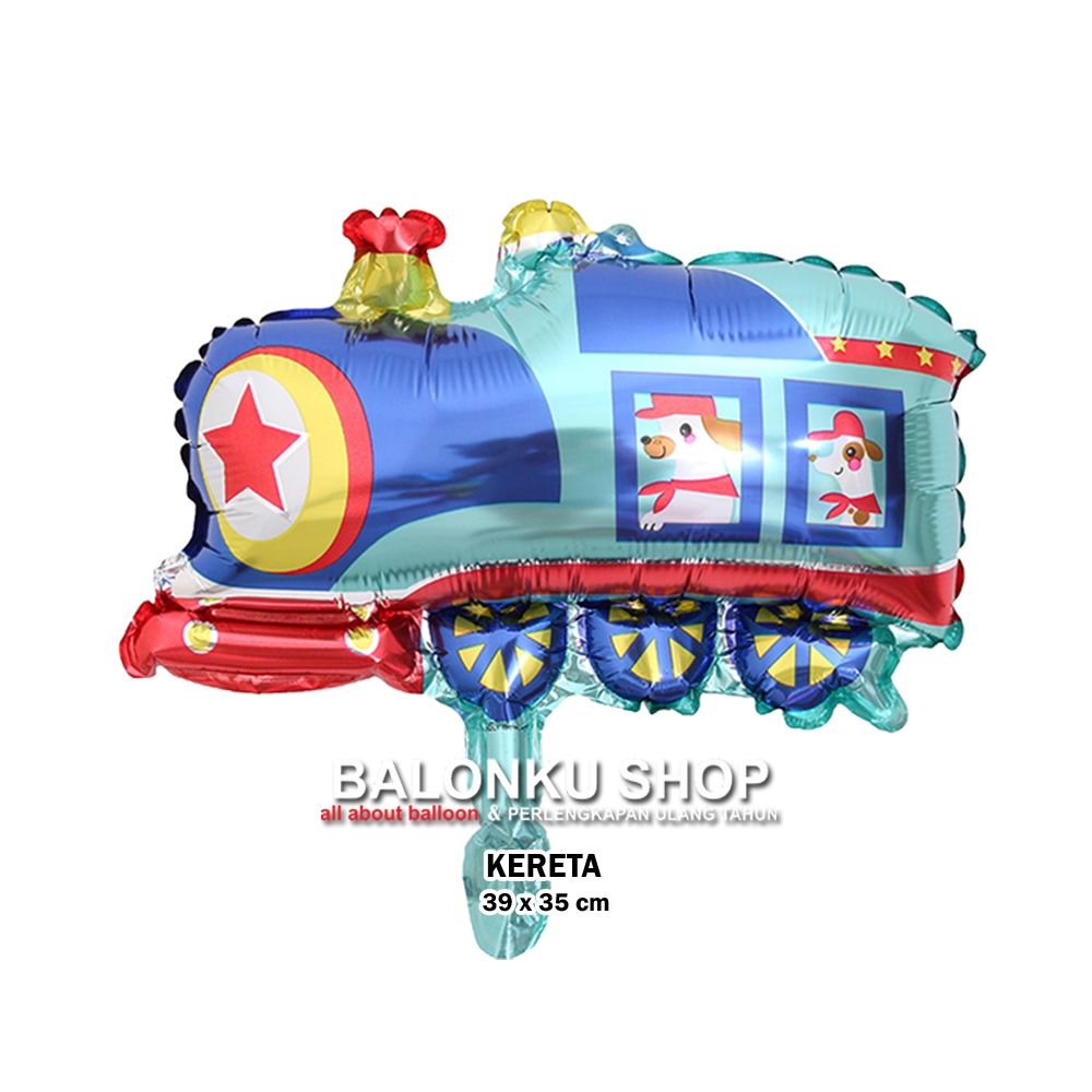Balon Foil Kereta / Balon Kereta / Balon Train / Balon Kereta Mini