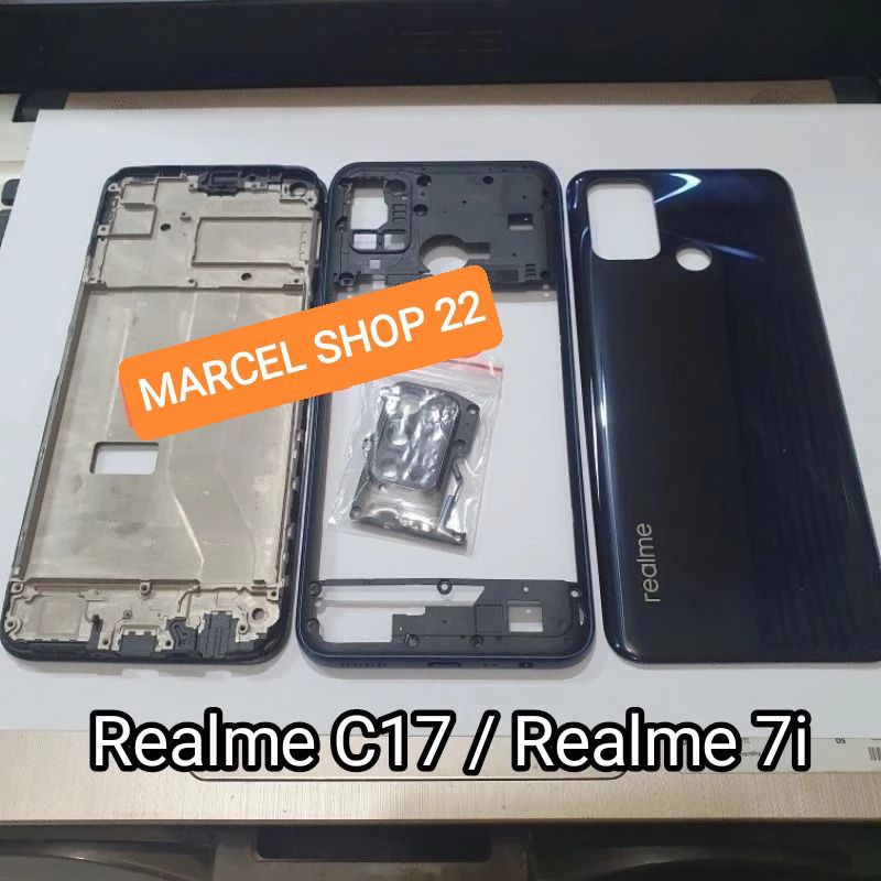 CESSING HOUSING FULLSET FRAME LCD REALME C17/REALME C7i CESSING HOUSING+TULANG TENGAH