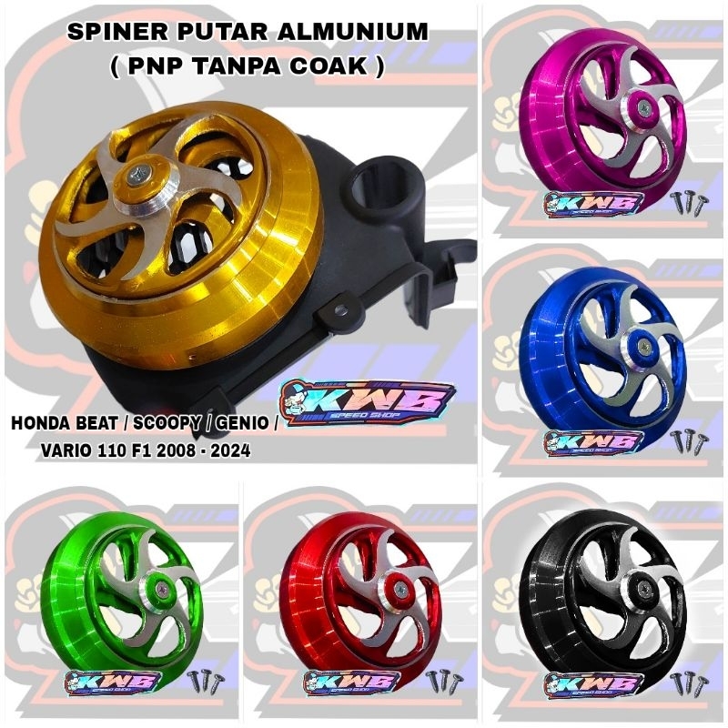 Spiner cover tutup kipas mesin spinner pnp tanpa coak le all motor beat karbu / beat f1 esp scoopy g