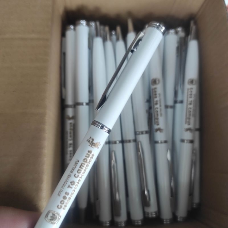 

Parker Sonet White stainless clik Gratis Box exclusive dan Grafir Nama/Logo