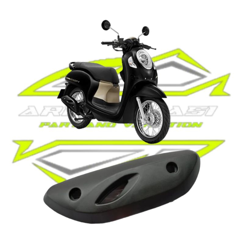 Cover Knalpot Scoopy 2023 Tameng Knalpot Scoopy 2023 Tutup Knalpot Scoopy 2023 Prestige 2020 - 2024