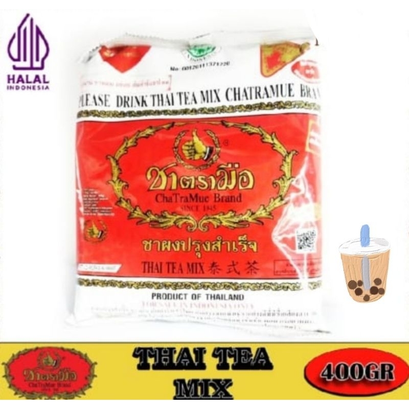 

Thai Tea Mix Chatramue 400gr.Brand Halal dan BPOM