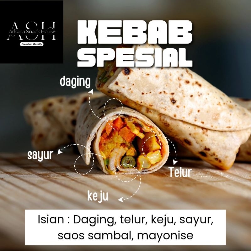 

Kebab Special Frozen isi 5 pcs (Berat ±500 gram)