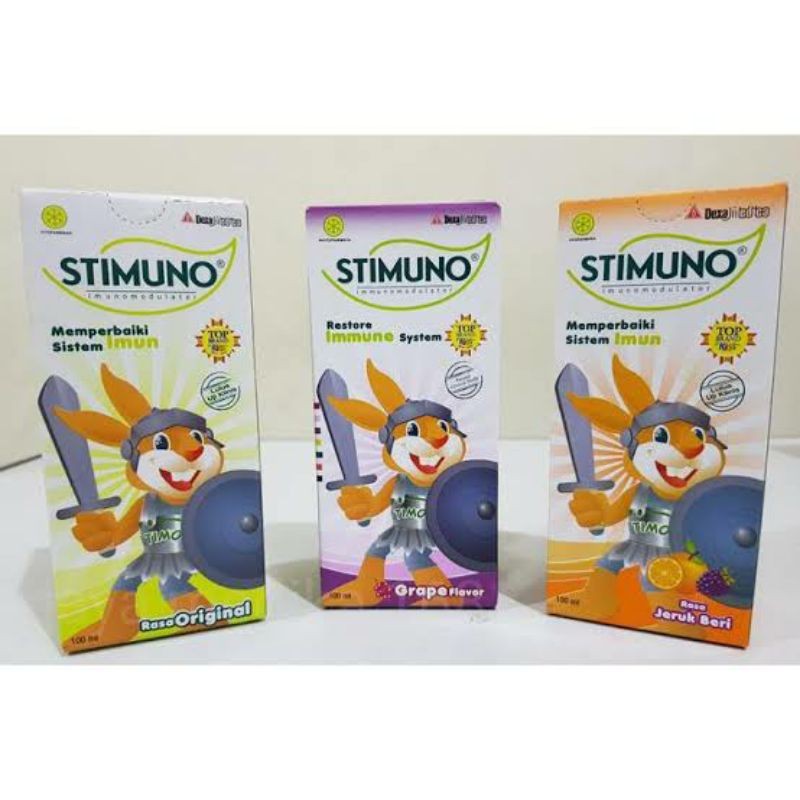 Stimuno Sirup 100 ML / 60 ml - Daya Tahan Tubuh Anak - Rasa Grape / Orange Berry / Original