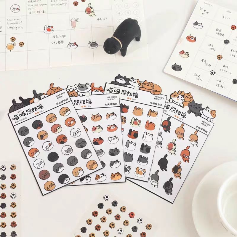 

Stiker Kucing Lucu (isi 2 Lembar) | Stiker Journaling
