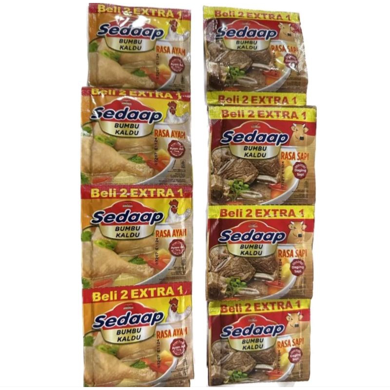 

sedaap bumbu kaldu 9 grm rentengan isi 18
