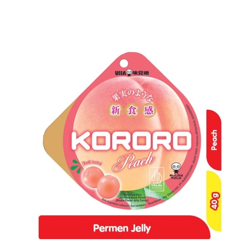 

UHA Kororo Permen Jeli Persik 40 g