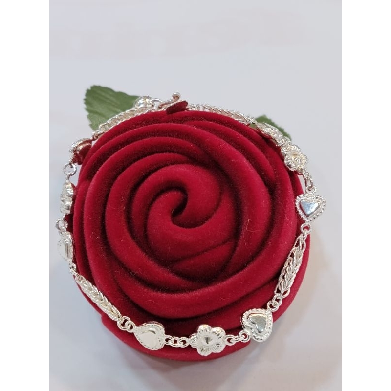 Gelang Tangan Rantai perak murni925