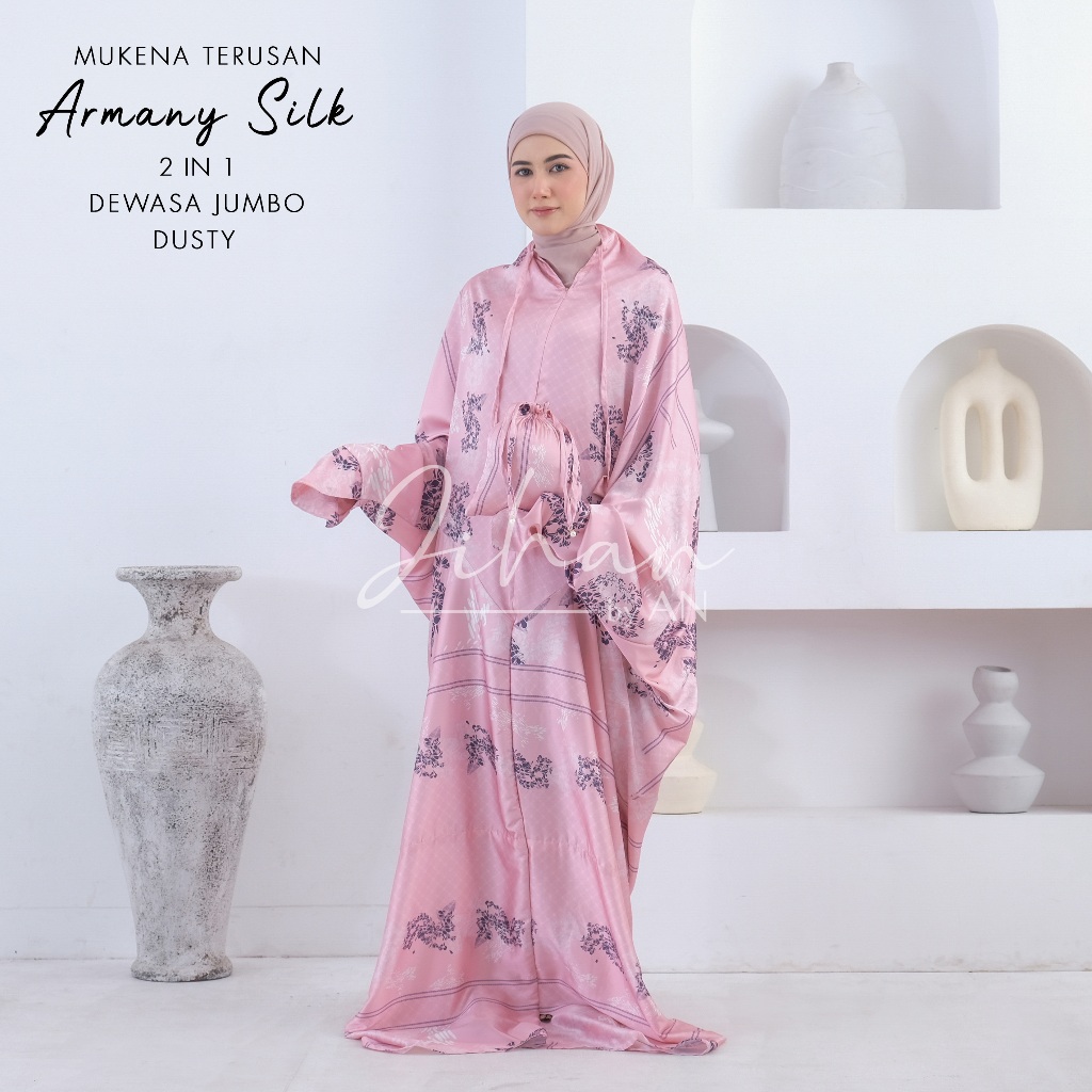 Discount Mukena Terusan Silk Premium 2In1 Mukena Terusan Sutera