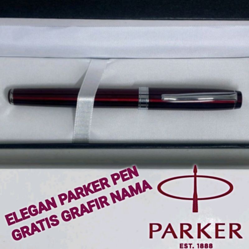 

Bollpoint mewah luxury pen Parker gratis box EXLUSIVE dan GRAFIR nama
