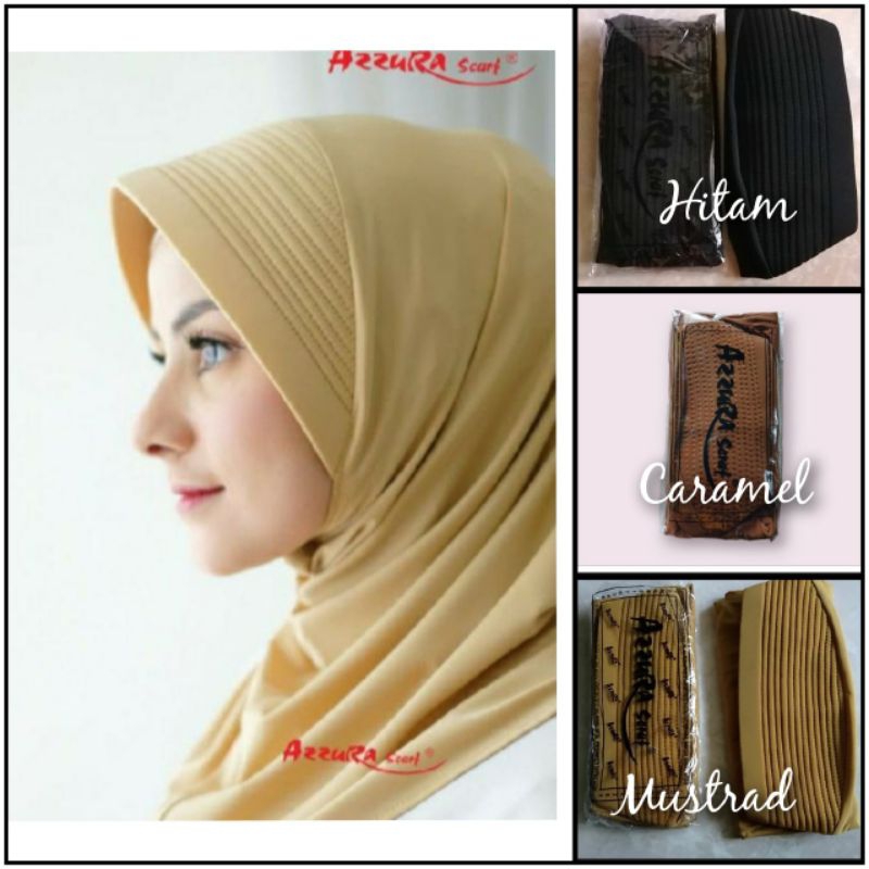 Ori Hijab sport Azzura/Jilbab sport Hitam