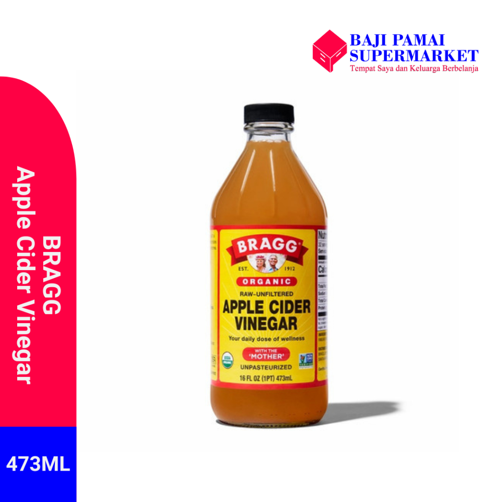 

Bragg Organic Raw Unfiltered Apple Cider Vinegar 473 ML