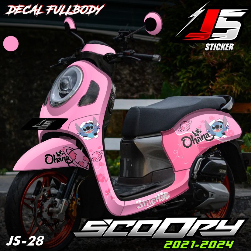 (COD) TERBARU Decal Stiker All New Scoopy 2021 2022 2023 Fullbody Desain Racing Viral Motif Variasi 