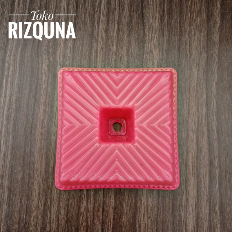 Cetakan Nasi Bento segi empat gerigi jumbo cetakan pudding bolu kukus