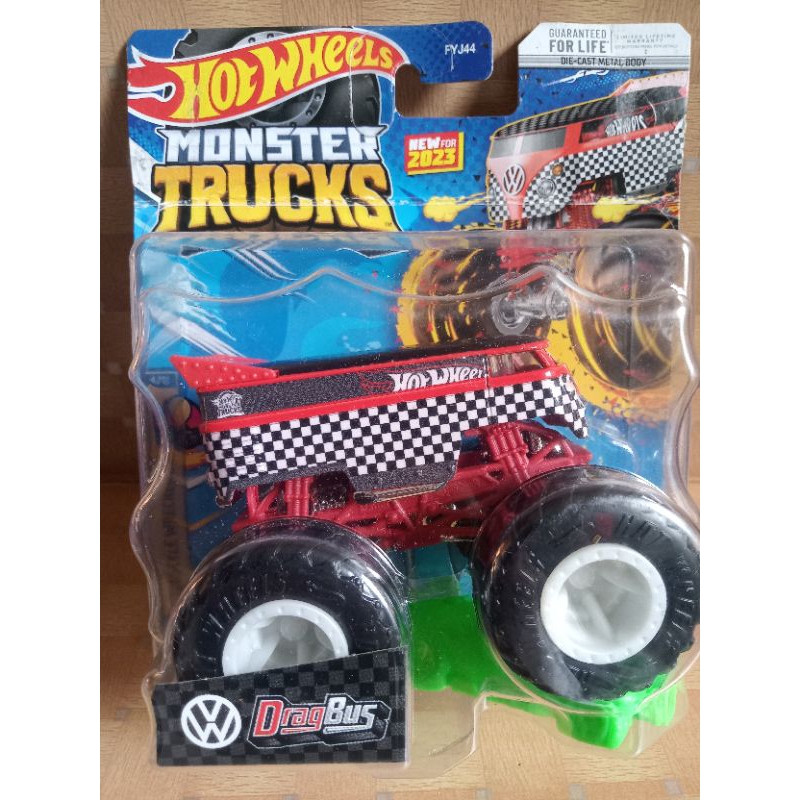 HOT WHEELS MONSTER TRUCK VW DRAG BUS