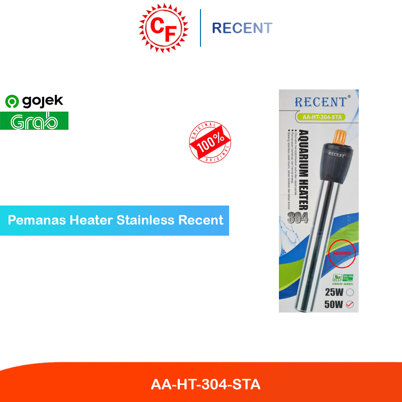 Heater Stainless 50W RECENT AA-HT-304-STA
