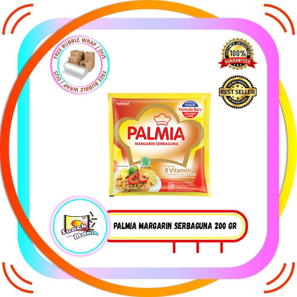 

Palmia Margarin Serbaguna 200 gr Sachet Margarine Mentega