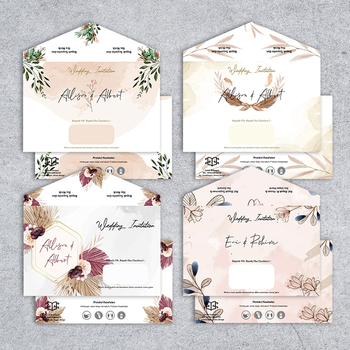 undangan pernikahan amplop isi | undangan nikah kitan sunat | undangan murah minimalis malang elegan