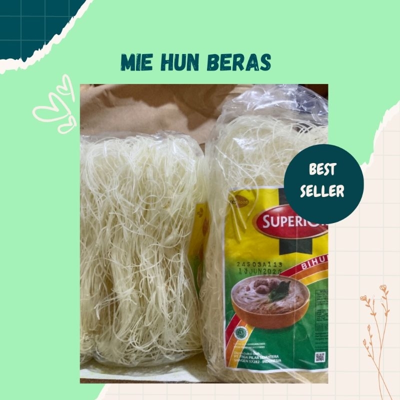 

Mie Hun Beras, Bihun, Cap Superior Kemasan 500gr