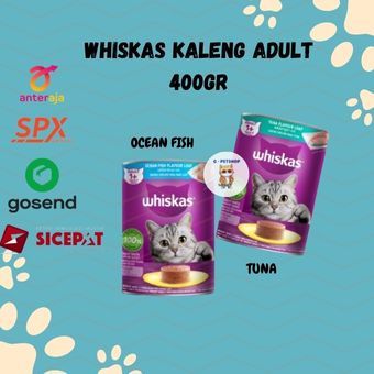 Makanan Kucing Whiskas Kaleng 400 gram / Whiskas Kaleng