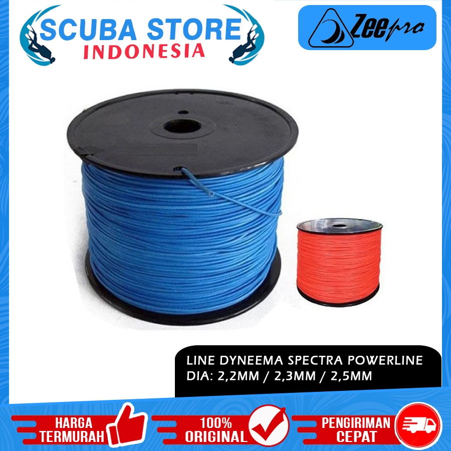 Line Dyneema Tali Karet Rubber Speargun 2.2mm 2.3mm 2.5mm Line Panah Ikan High Strength Spearfishing