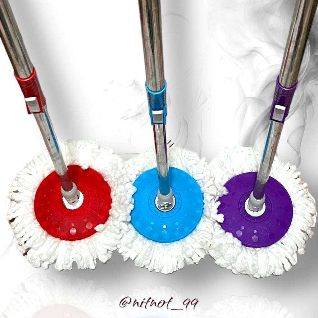 Tongkat Pel Spin Mop / Gagang Pel Spin Mop + Kain Pel