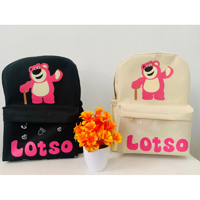 Tas ransel sekolah model lotso/Miniso