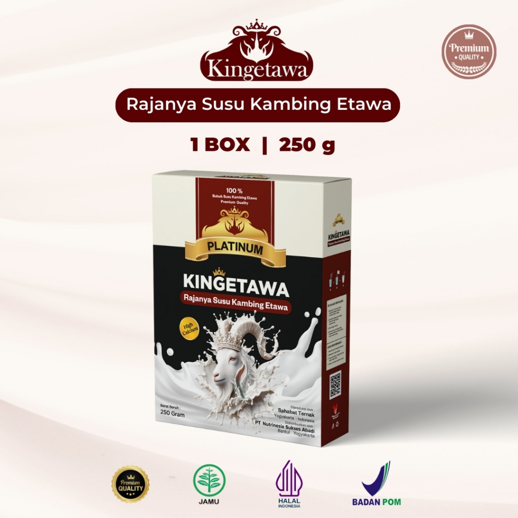

Kingetawa - Susu Etawa Premium - 100% Asli BPOM - Paket 1 Box - Untuk Nyeri Sesak Nafas & Rematik