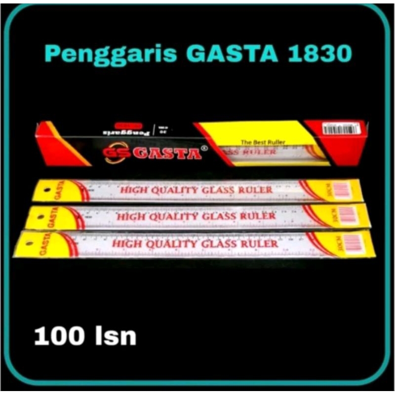 

(12pcs) garisan Gasta 30cm/penggaris 30cm