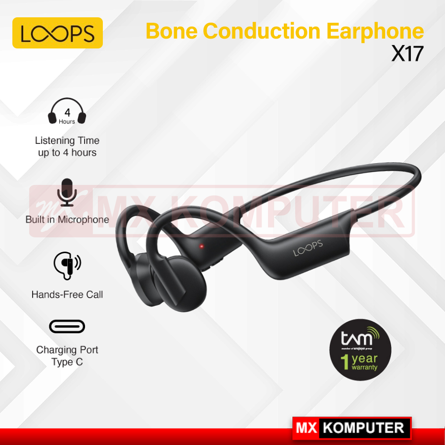 LOOPS Bone Conduction X17 Lite Bluetooth Earphone